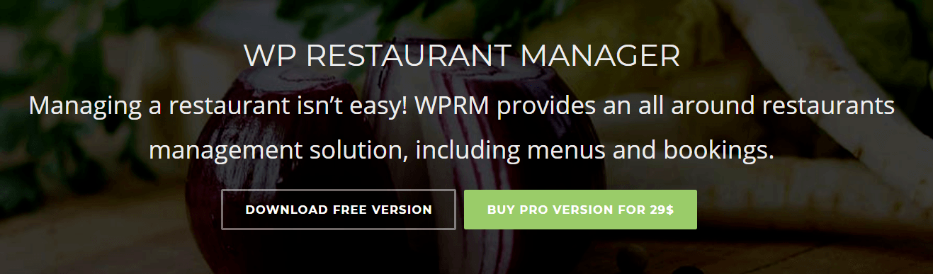 WP Restaurant Manager