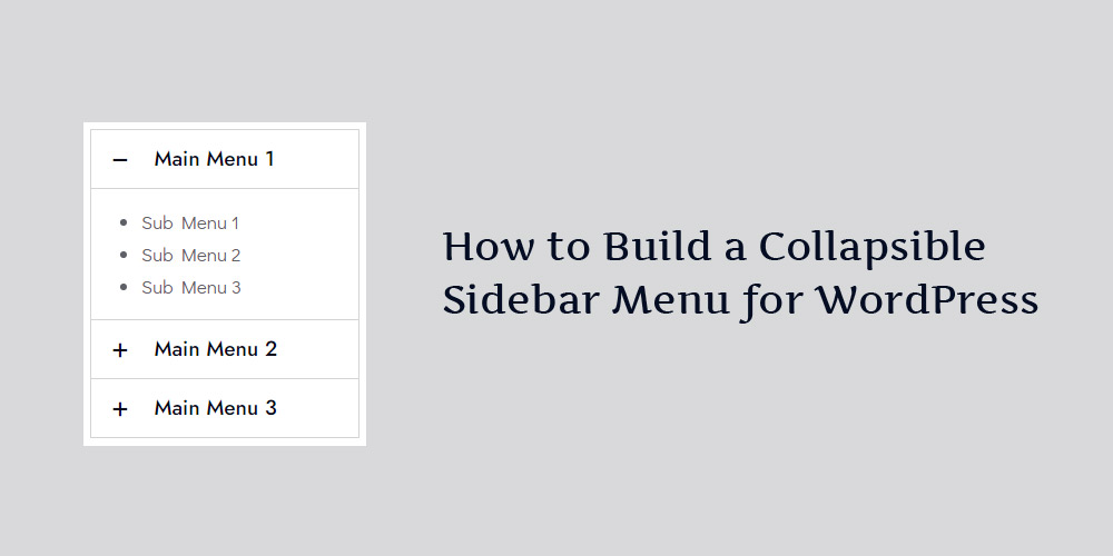 collapsible sidebar menu