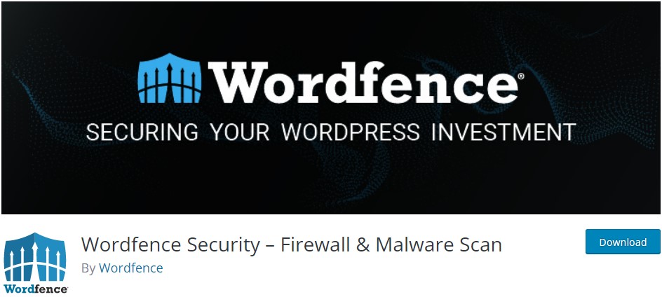 Wordfence security plugin